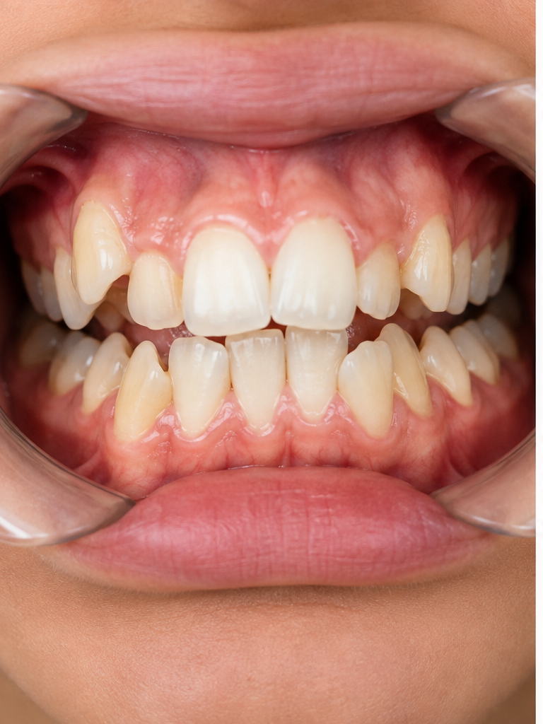 Before smile treatment