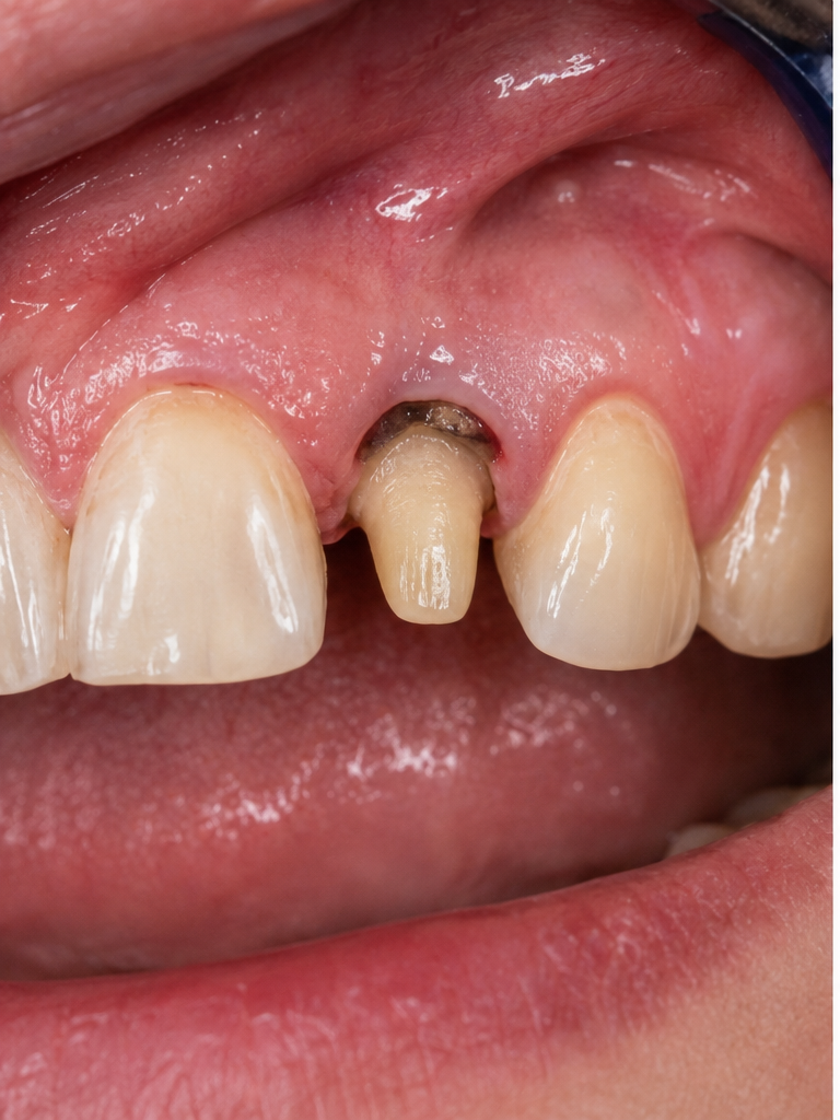 Before smile treatment