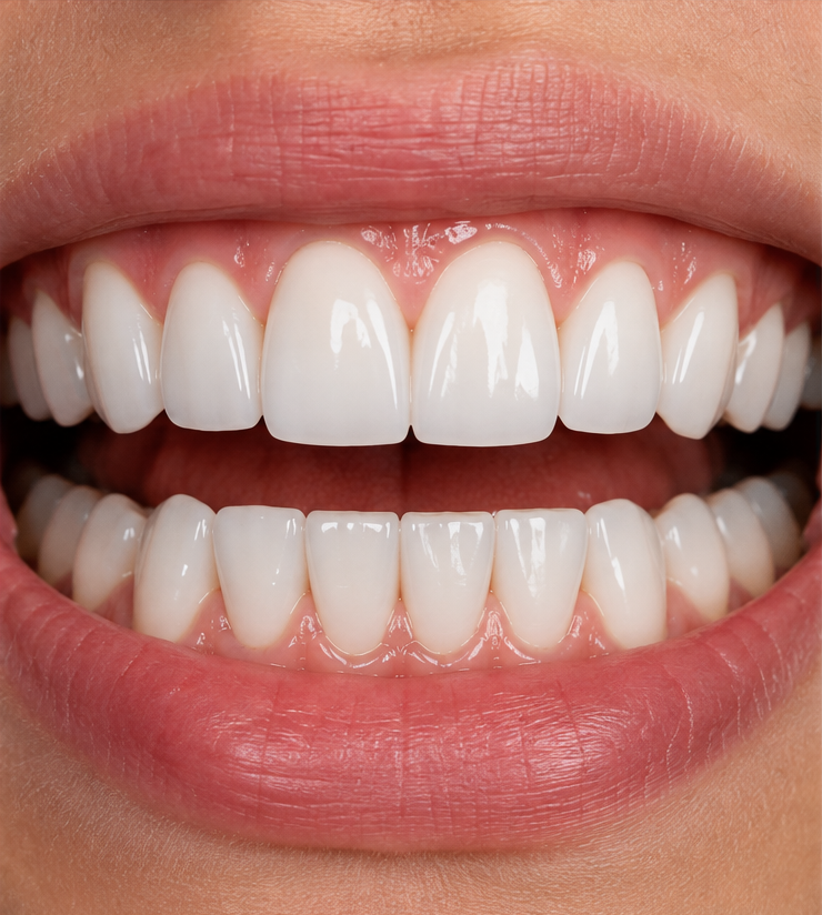 After smile treatment
