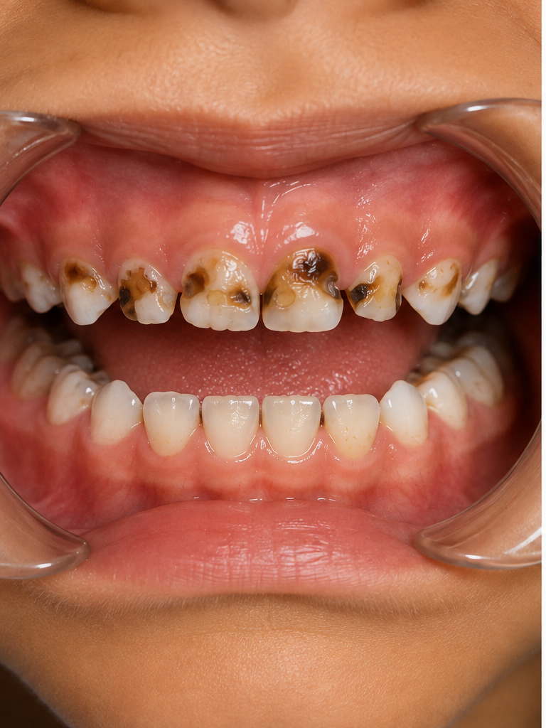 Before smile treatment
