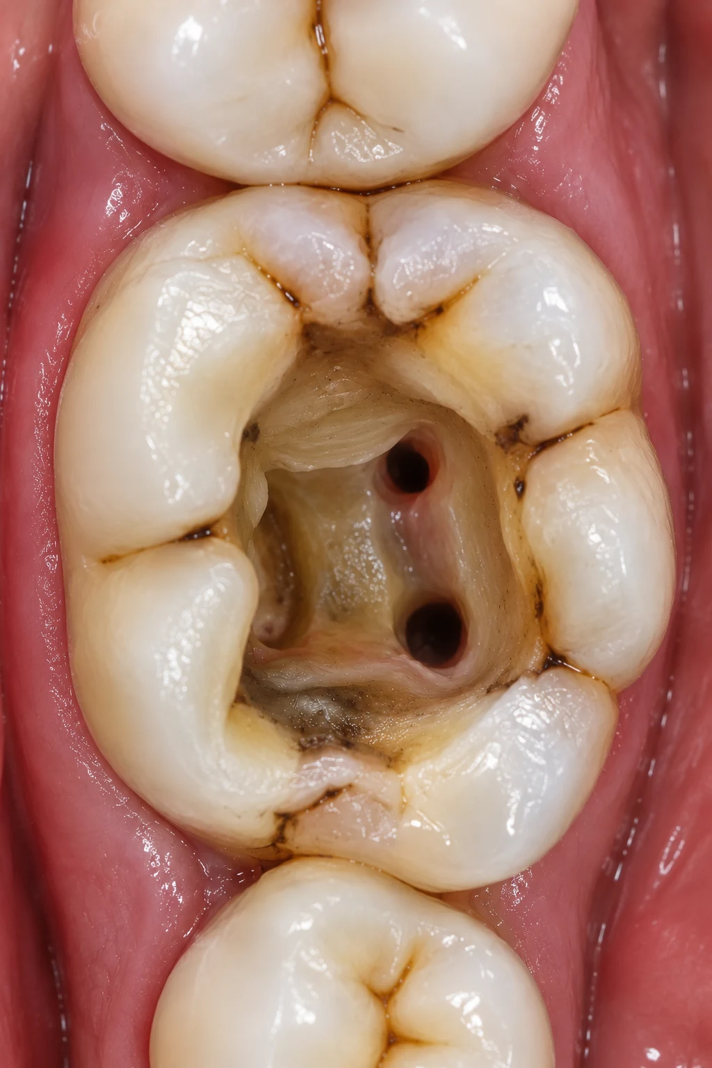 Before smile treatment