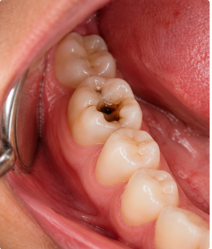 Before smile treatment
