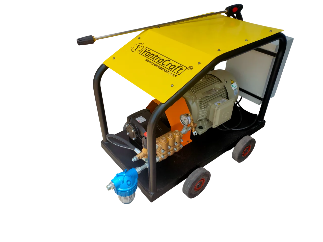 YantraCraft portable pressure washer side view