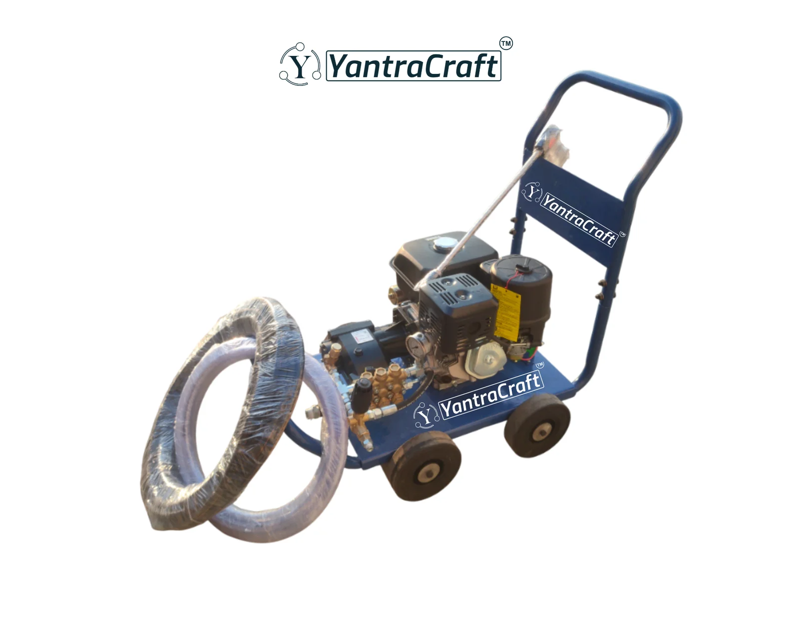 200 Bar Heavy-Duty Pressure Washer with Petrol-Diesel Engine Drive